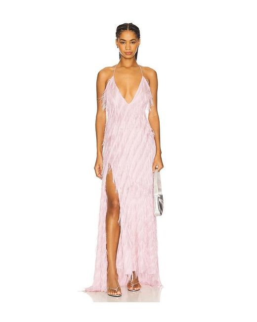 For Love & Lemons White Heidi Fringe Maxi Dress
