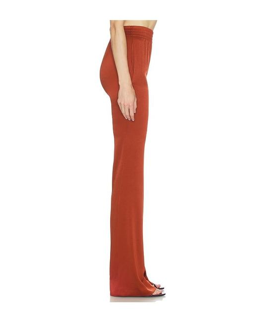 Atlein Red High Waist Bootcut Pants
