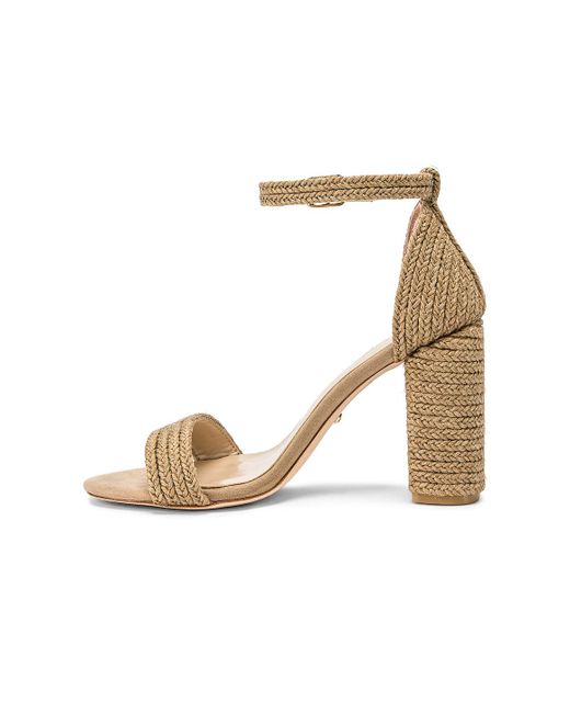 RAYE Leather Bliss Heel in Natural | Lyst