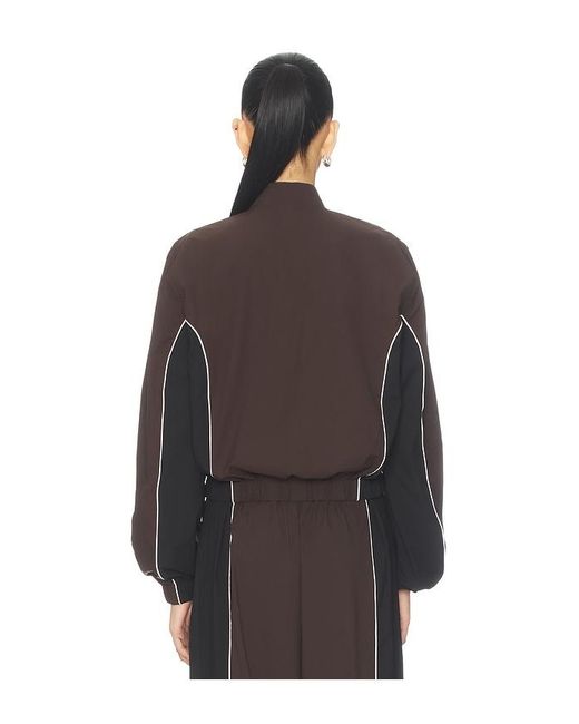 ROTATE BIRGER CHRISTENSEN Brown Crispy Woven Jacket