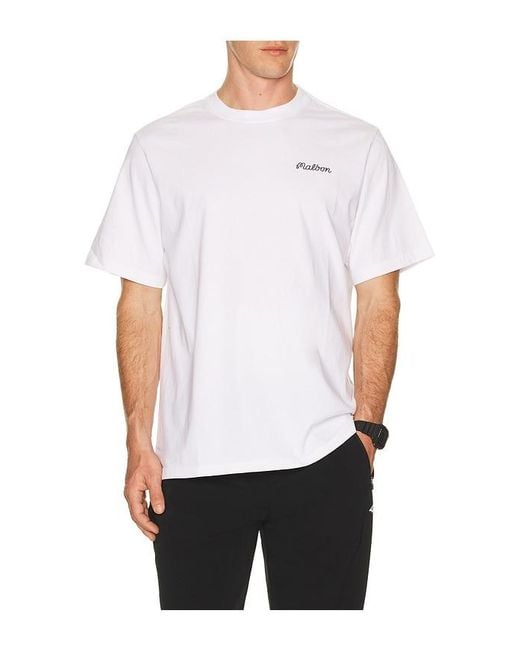 Malbon White Bermuda Baldwin Tee for men