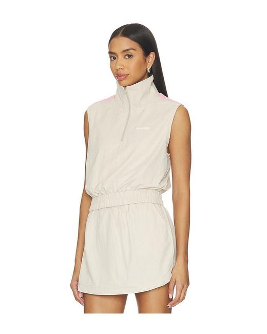 Gold Hinge White Active Ease Half Zip