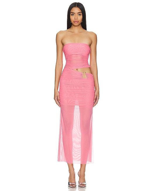 Bec & Bridge Pink Bec + Bridge Iona Strapless Dress