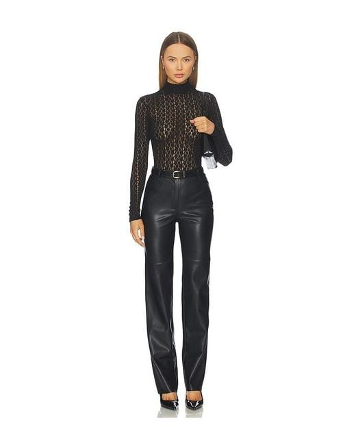 Bardot Black Vezza Floral Mesh Bodysuit