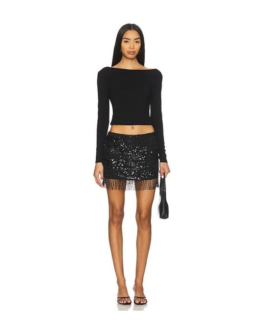 superdown Black Adana Mini Skirt