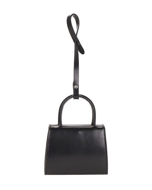 By Far Black Mini Mini Card Holder