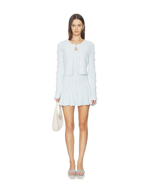 LoveShackFancy White Meryl Skirt