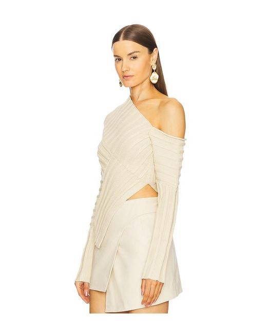 Cult Gaia Natural Jaidan Knit Top