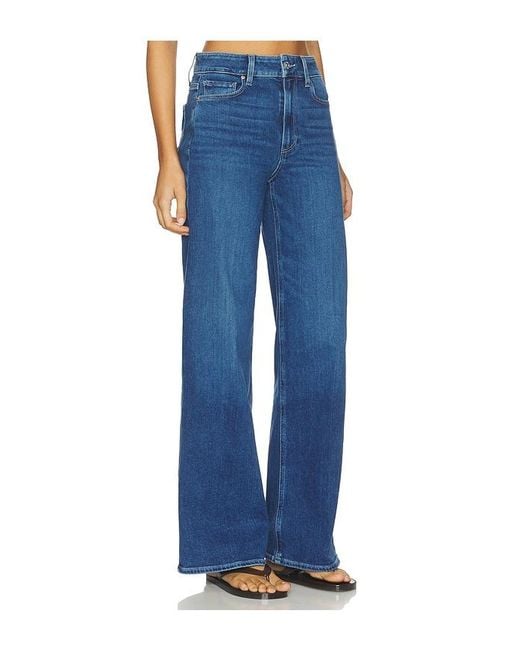 PAIGE Blue Anessa Wide Leg Jeans