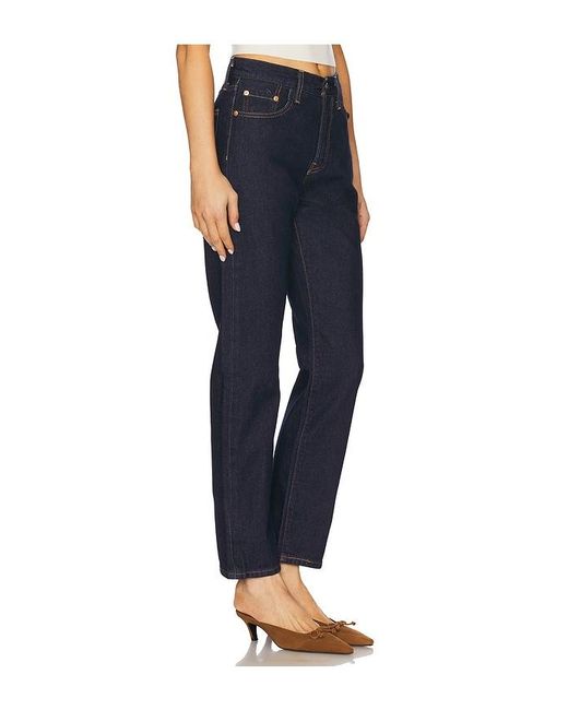 Levi's Blue 501 Straight Jeans