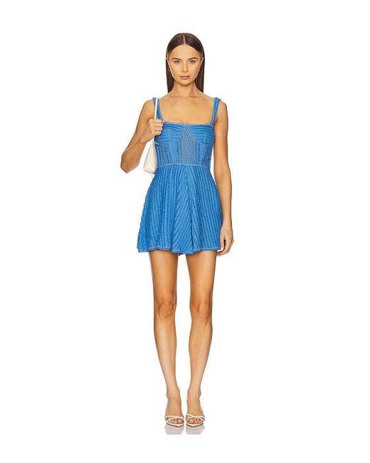 Charo Ruiz Blue Kurzes Kleid Mai