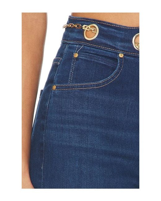 Mother Blue The Off The Chain High Waisted Tunnel Vision Sneak Jeans