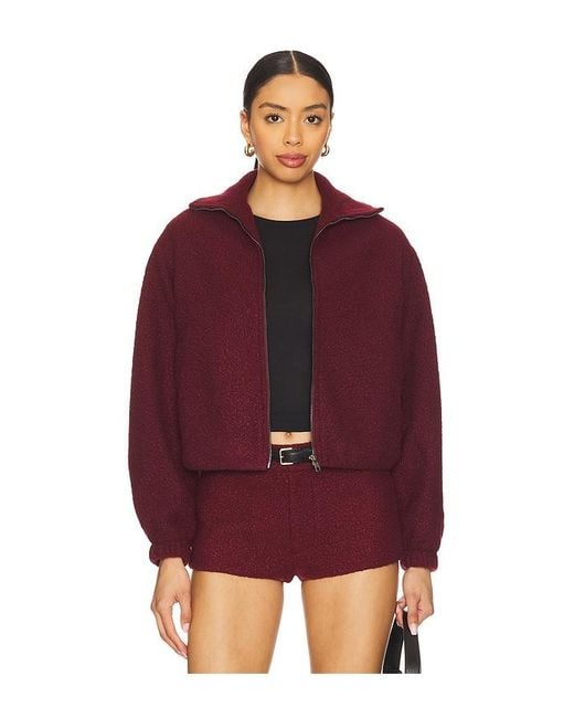 Amanda Uprichard Red X Revolve Como Bomber Jacket