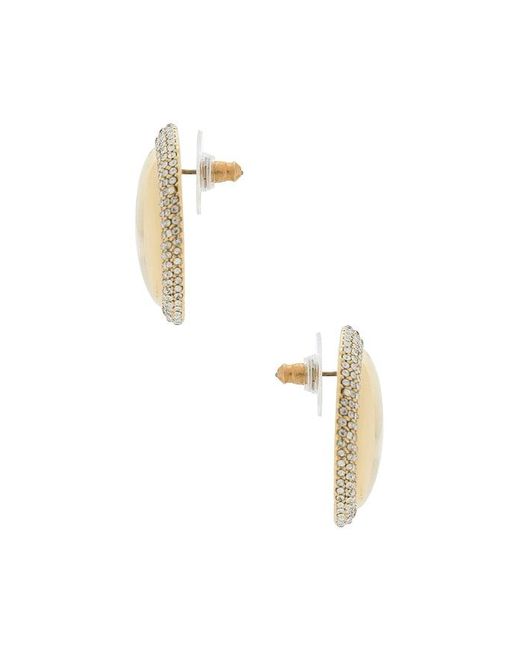 BaubleBar White Statement Stud Earrings