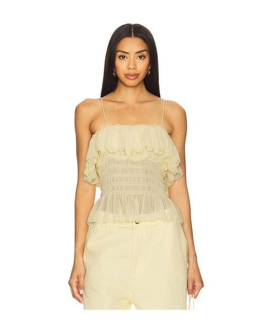 Ronny Kobo Yellow Alexi Top