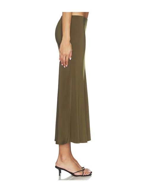 Bella Venice Green X Revolve Jessie Slip Skirt
