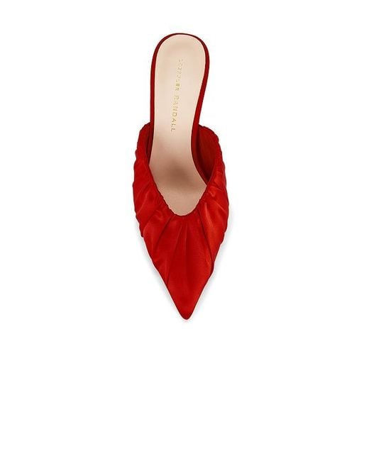 Loeffler Randall Red Inez Smocked Mule