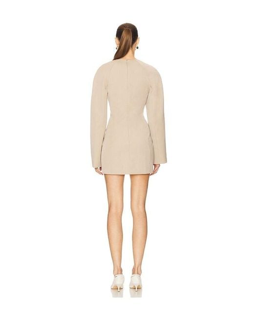 Camila Coelho Natural Leona Mini Dress
