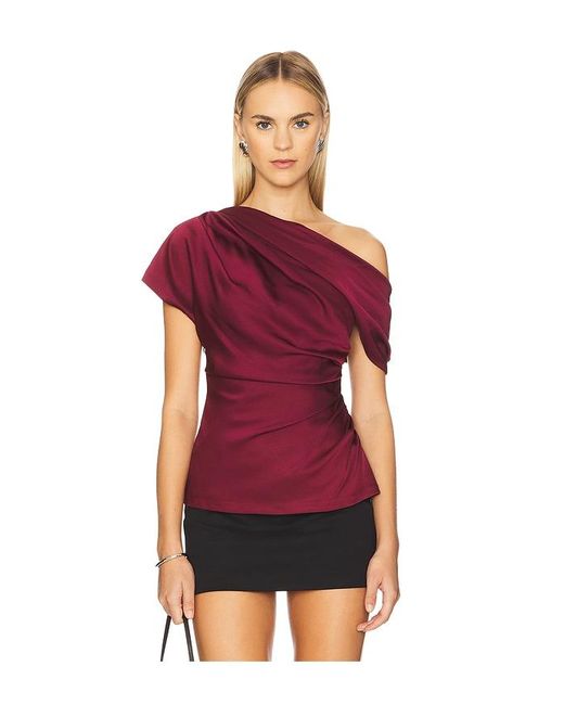 Jonathan Simkhai Phoebe ドレープトップ Red