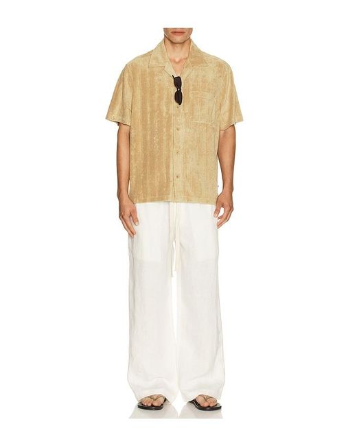 J.Lindeberg Natural Ted Stripe Terry Shirt for men