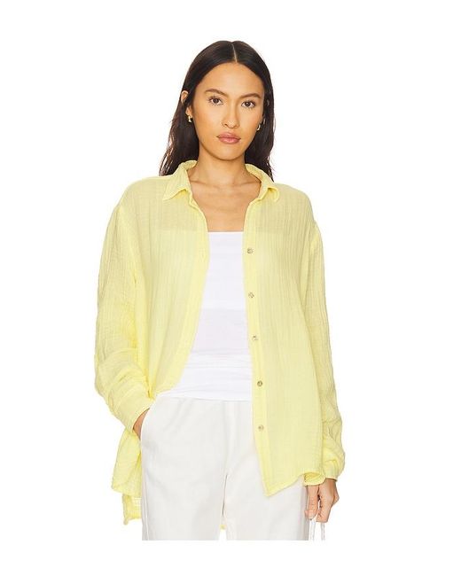 Michael Stars Yellow Leo Button Down Shirt