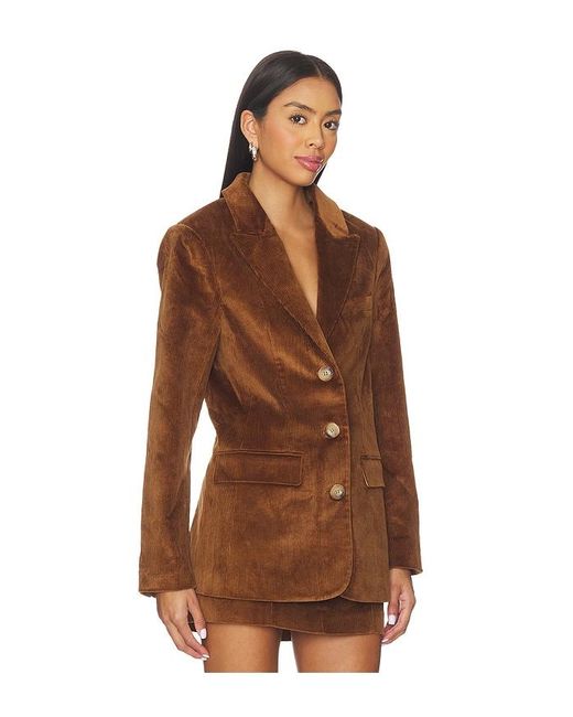 Astr Brown Boyfriend Blazer