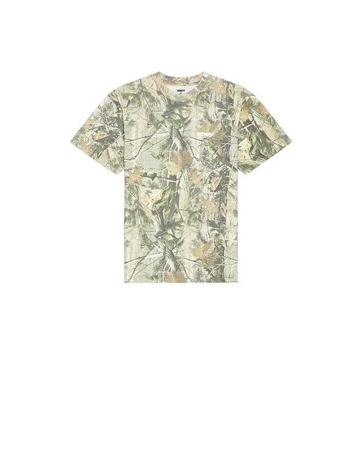 Obey Green Get Up Tee for men