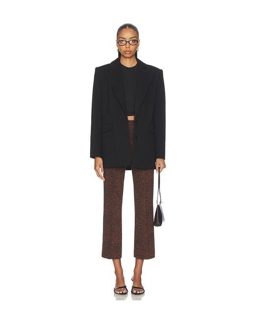 Rag & Bone Brown Irina Ponte Jacquard Kick Flare