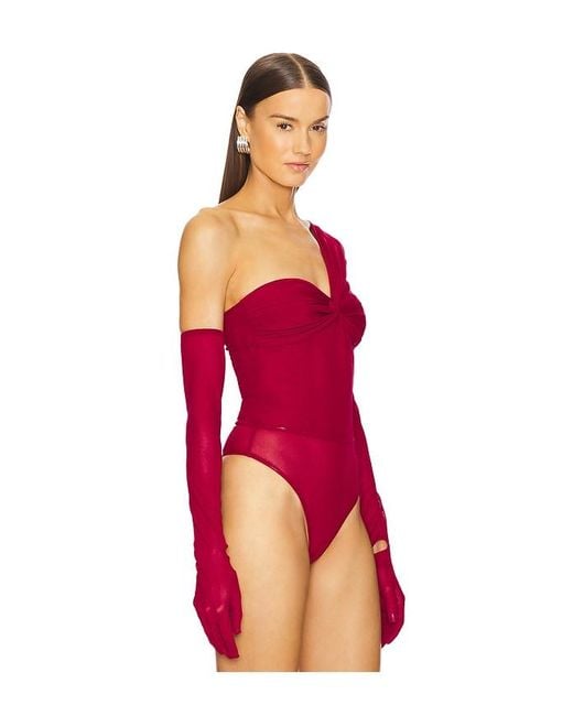 Michael Costello Red X Revolve Nobu Bodysuit
