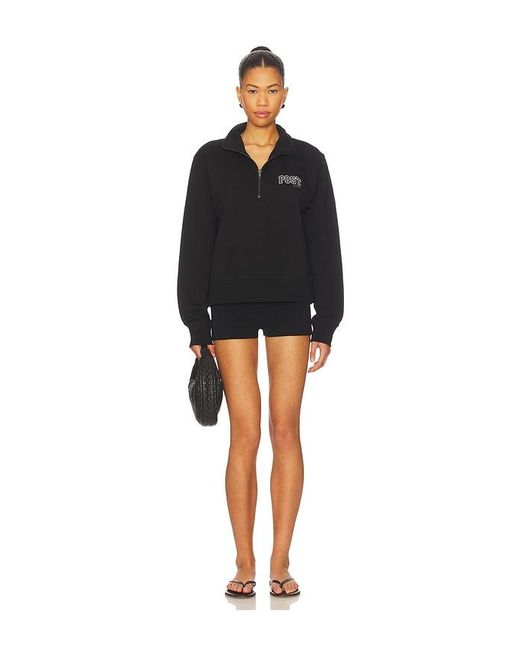 POST SWIM Black 3 Quarter Zip