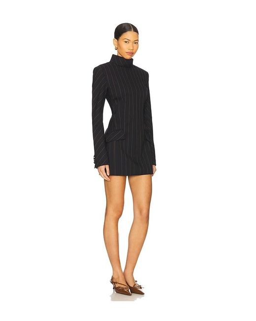 AKNVAS Black Toni Pin Stripe Dress