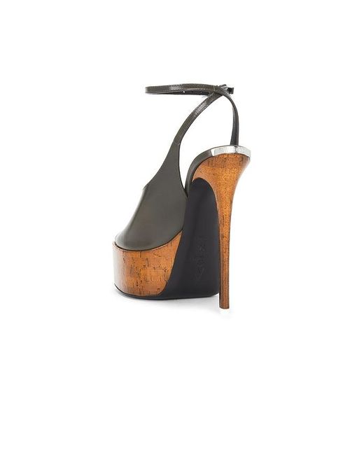The Attico Gray Ornella 140 Sandal