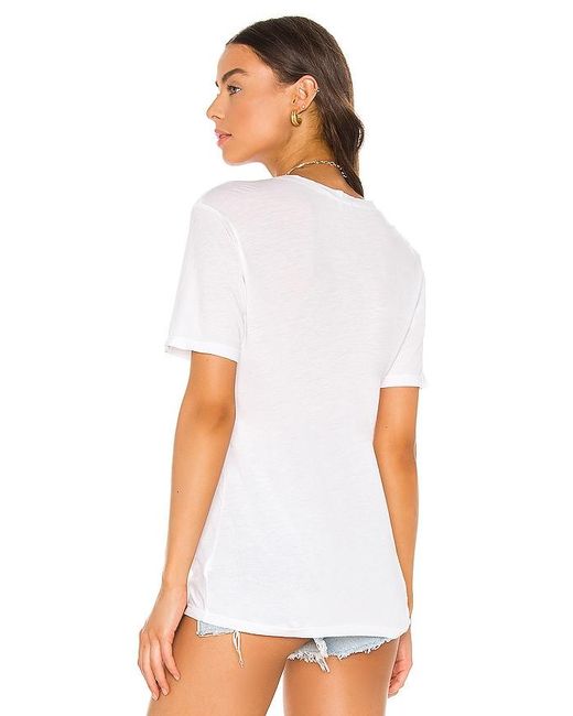 Cotton Citizen White Classic V Neck Tee