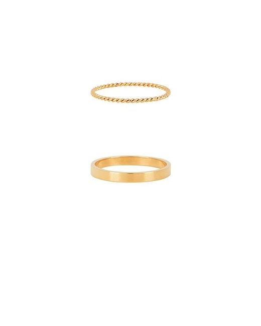 petit moments Metallic Stacker Thin Rings