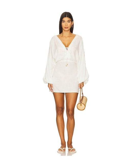 LSPACE White Deia Mini Dress