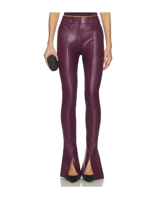 Norma Kamali Red Gamaschenjeans