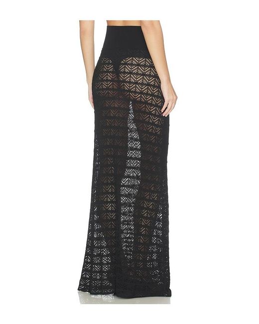 Nbd Black Kyriah Pointelle Maxi Skirt