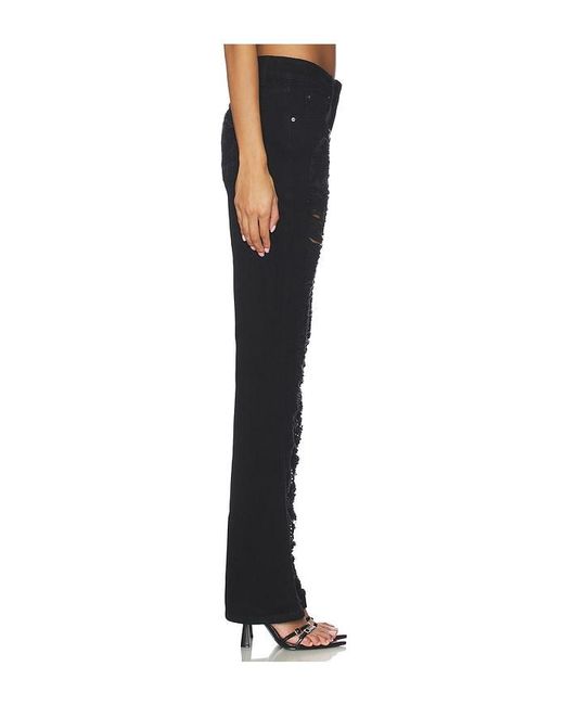 Jaded London Black Slashed Jean