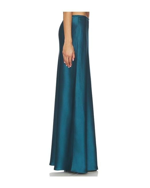 Leset Blue Barb Bias Skirt