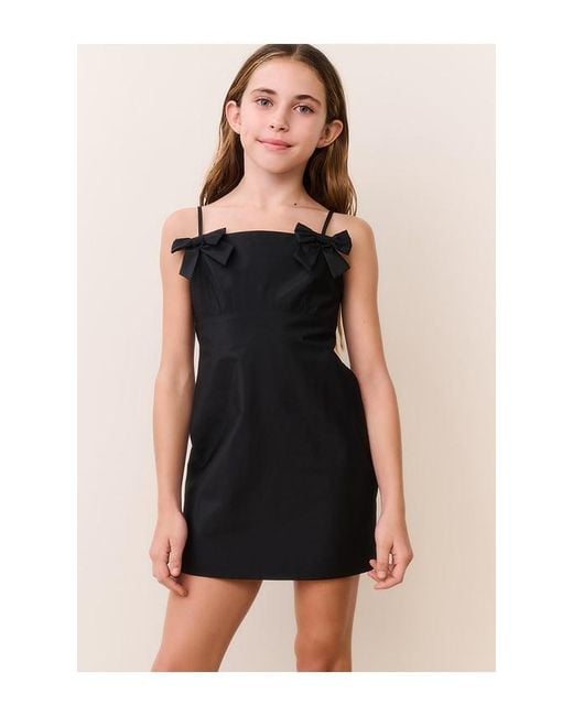 LoveShackFancy Black Tween Venta Dress