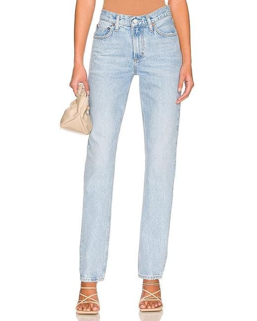 Agolde Blue Lyle Low Rise Slim