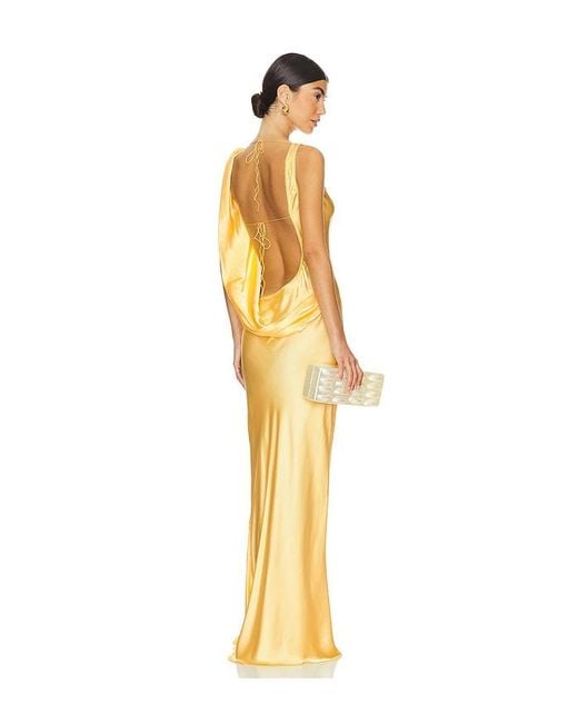 Anna October Metallic Anjea Maxi Dress
