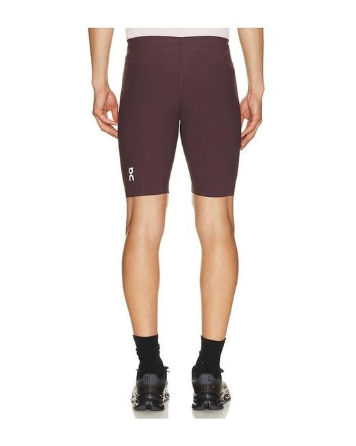 On Shoes Red Zero Half Tights for men