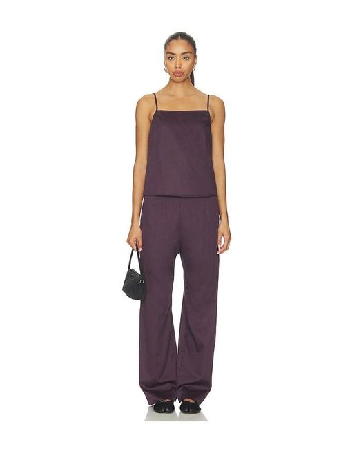 Leset Purple Yoko Tie Back Top