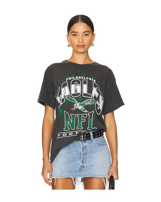 Junk Food Green Eagles Chrome Vintage Tee for men