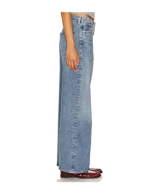 Agolde Blue Keira Wide Leg Jeans