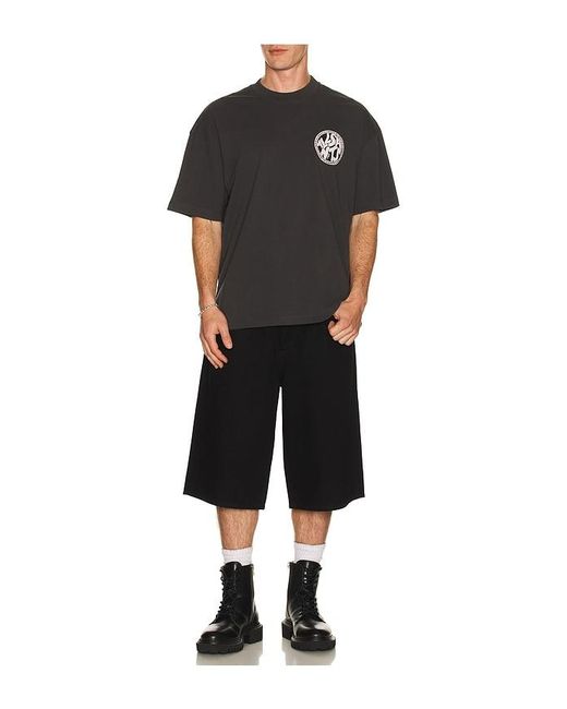 AllSaints Black Distortion Tee for men