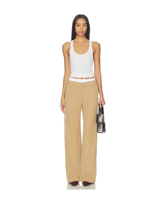 Veronica Beard Natural Eugene Pant