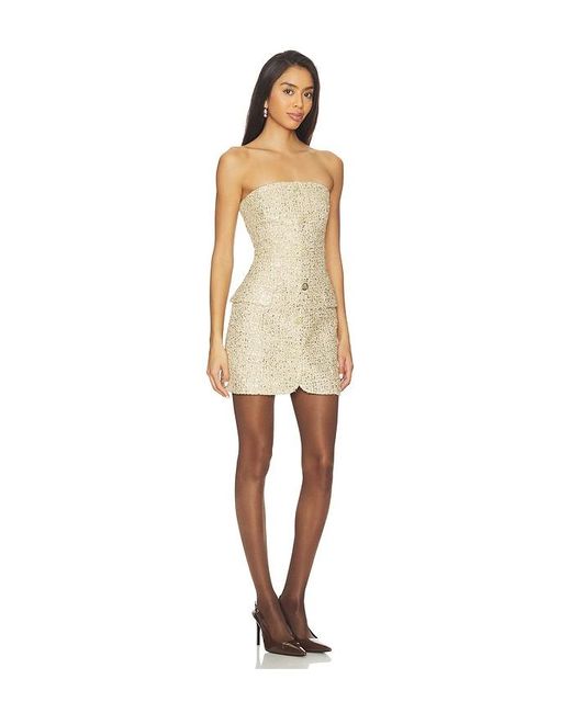 Alice + Olivia Natural Minikleid Madison