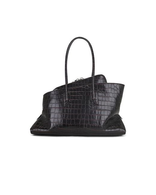 The Attico Black La Passeggiata Top Handle Bag